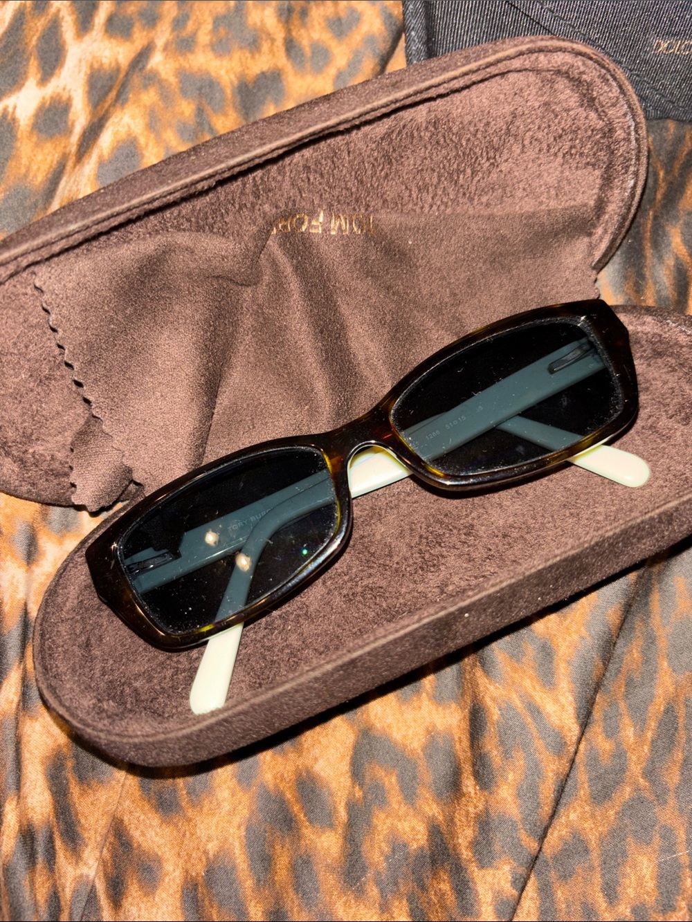 Tory Burch Mint Green Sunglass Temples